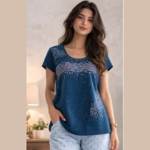 midnight-blue-comfort-co-ord-set-printed-cotton-top-lounge-pants